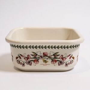 Portmeirion Porcelain BOTANIC GARDEN 6" x 6" Square Oven to Table, Dish EUC